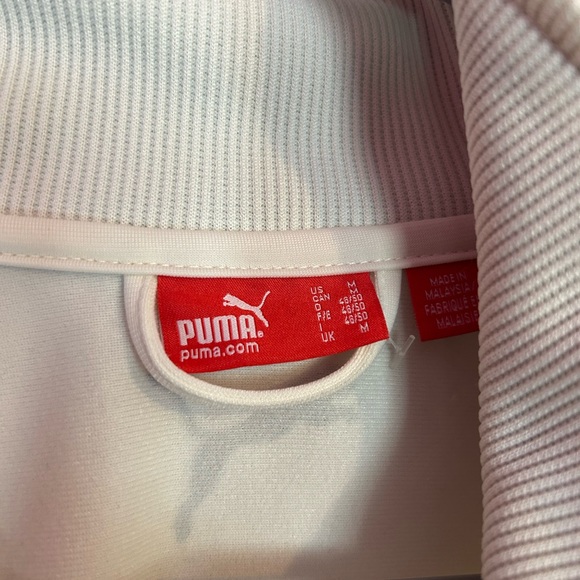 Puma White Ribbed Jacket - Picture 3 of 3